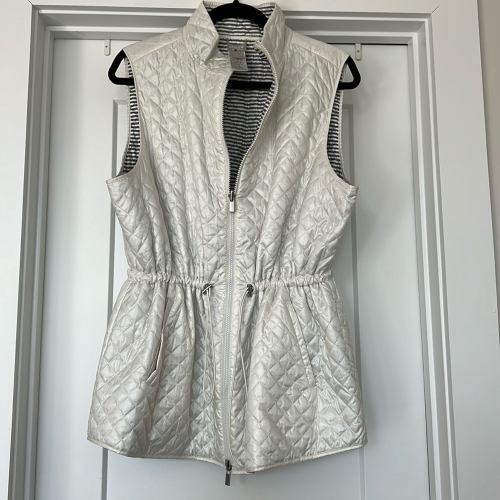 Chico’s Zenergy Quilted Vest Size 3 (16)